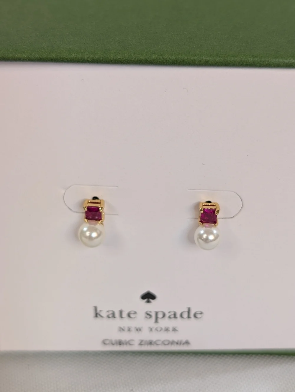 Kate Spade New York Cubic Zirconia Pearl And Rhinestone Earrings
